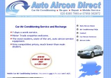 Car air conditioning service company website