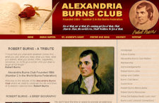 Robert Burns Club Website Creation