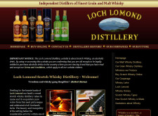 Loch Lomond Distillery Website Creation