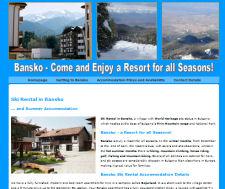Ski Rental Bansko Website Design